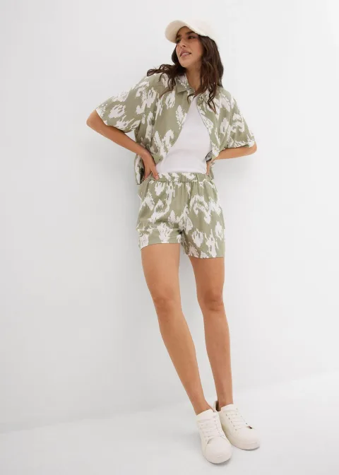 Chemisier en viscose avec imprimé ethnique