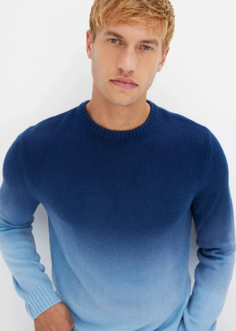 Pull en fine maille, effet dégradé