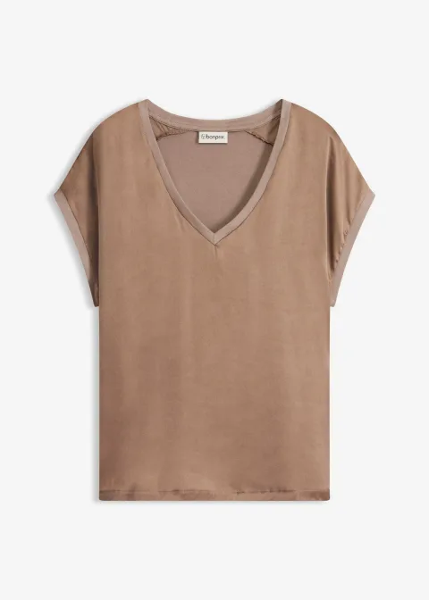 T-shirt en viscose mélangée