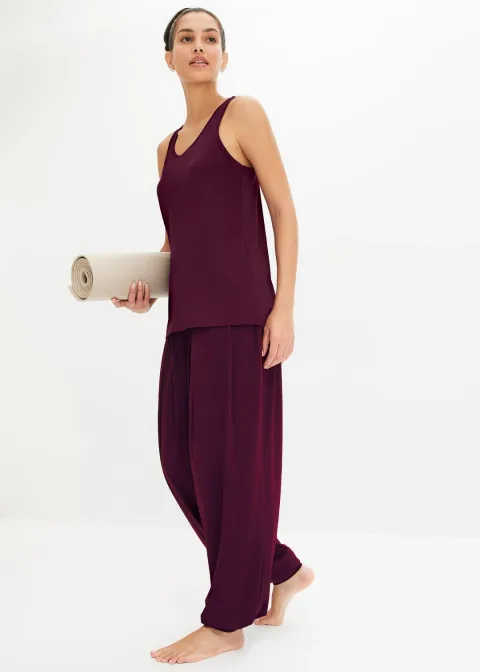 Pantalon de sport ample avec taille retroussable