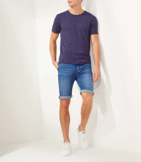 IZAC - T-shirt col rond marine ''Ximenia''