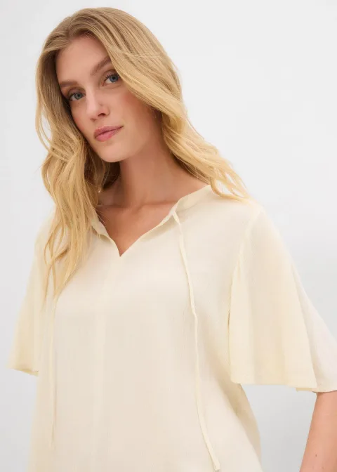Blouse longue en viscose fluide