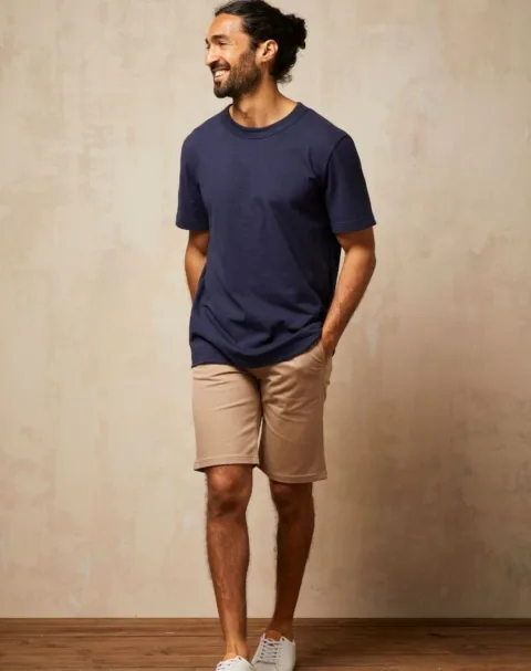 T-shirt en Coton BIO - Bleu Minuit - Homme - Lemahieu