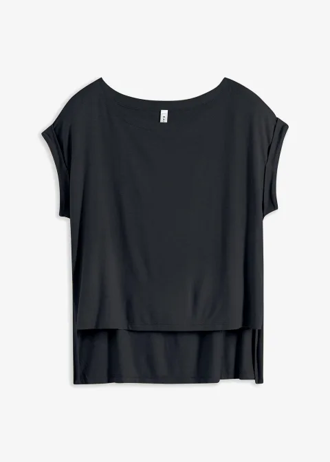 T-shirt oversize en viscose fluide