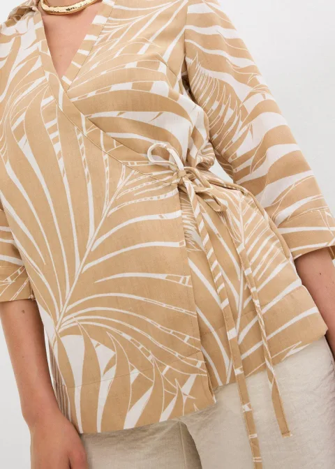 Blouse kimono aspect lin