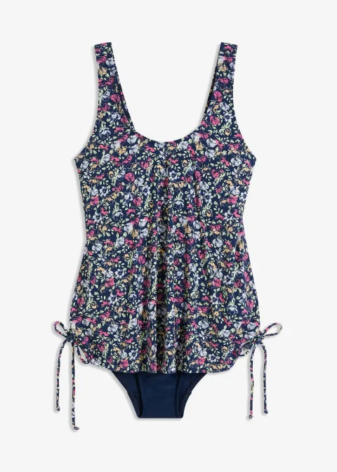 Maillot 1 pièce froncé sur les côtés