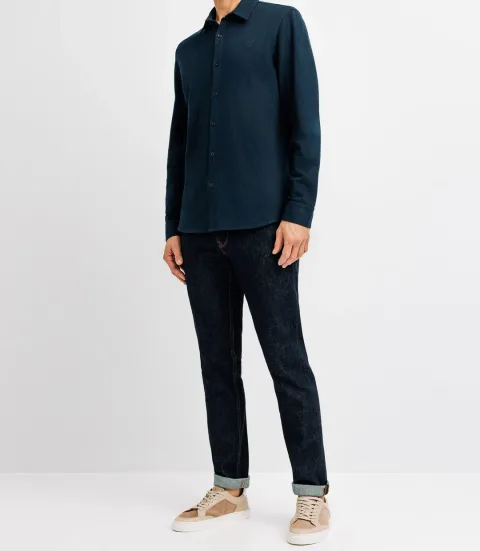 IZAC - Chemise casual avec logo marine