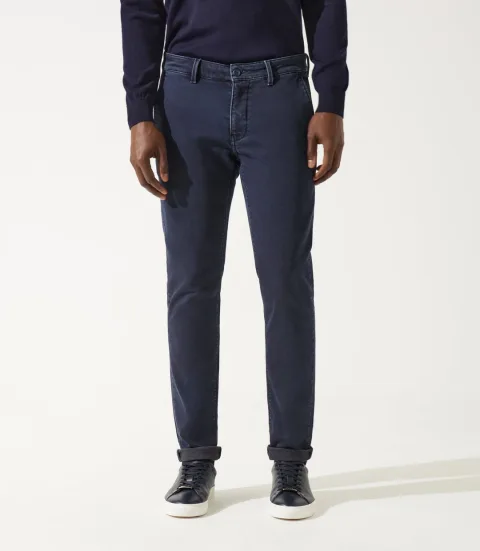 IZAC - Pantalon chino marine VAILLE