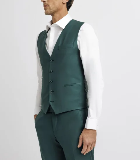 IZAC - Gilet de costume vert