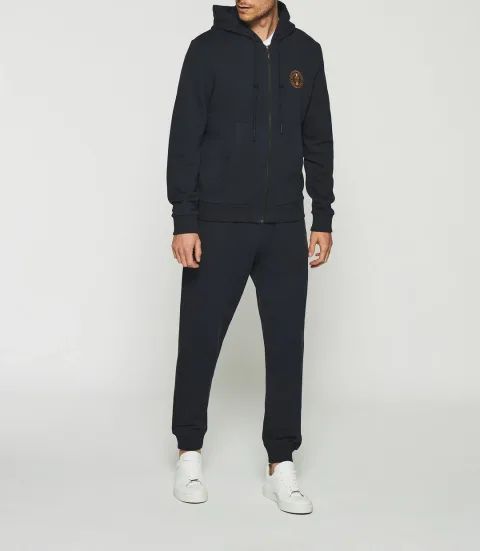 IZAC - Gilet zippé à capuche marine SWDOGAN
