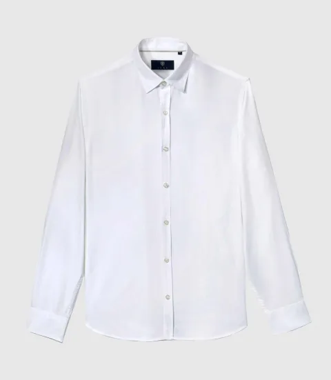 IZAC - Chemise casual en coton blanche