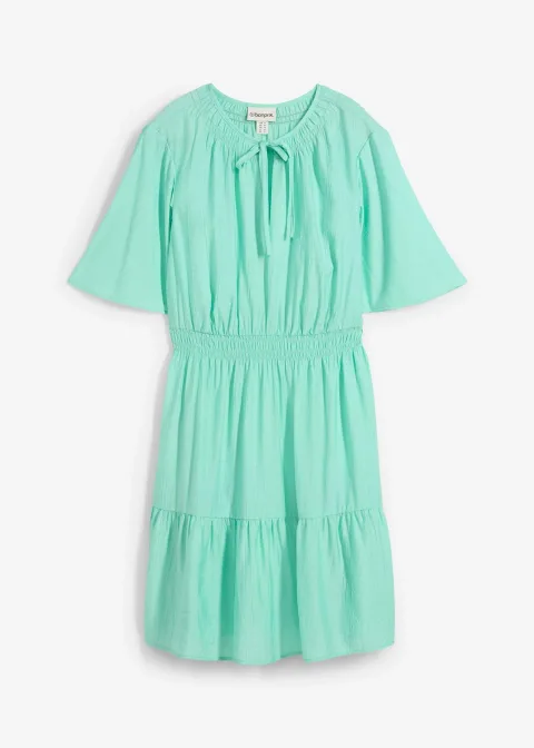 Robe courte et fluide en viscose mélangée