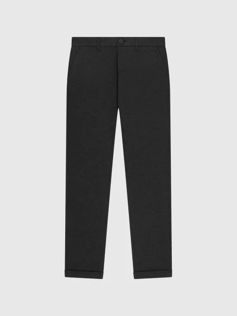 IZAC - Pantalon tissu gratté gris