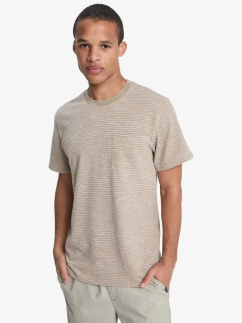 Lopaz Striped Pocket - T-Shirt à manches courtes pour Homme Blanc
