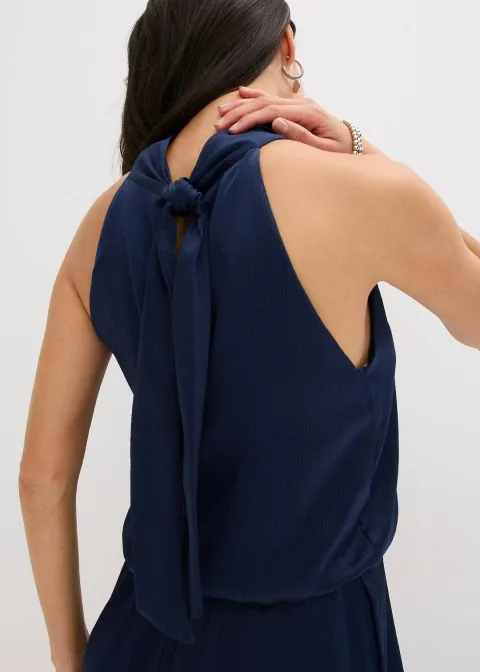 Combinaison en satin texturé