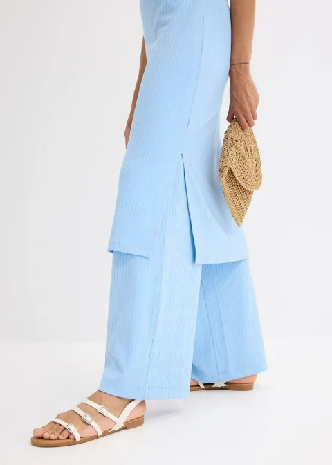 Robe midi en maille douce et côtelée