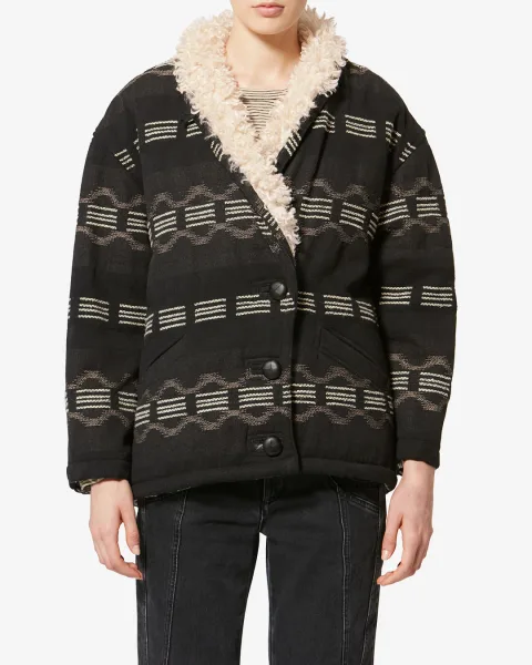 Manteau Qayla - Femme - Noir Délavé - Taille 44 - Marant Étoile