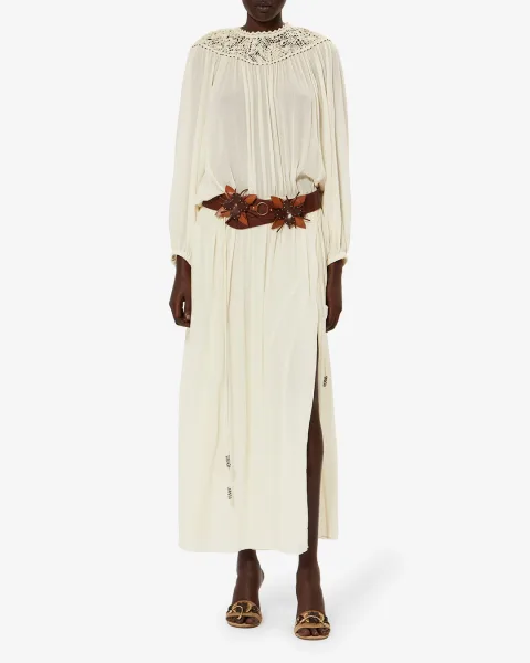 Robe Nydia - Femme - Écru - Taille40 - Isabel Marant - Collection Été Femme - Nouvelle Collection Capsule La Riviera