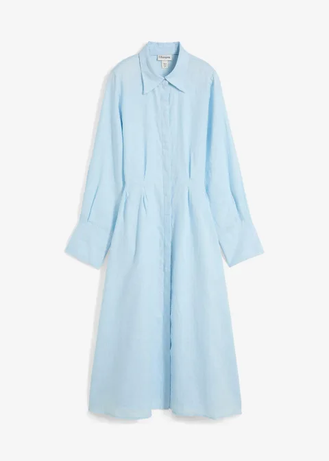 Robe-chemise 100% lin