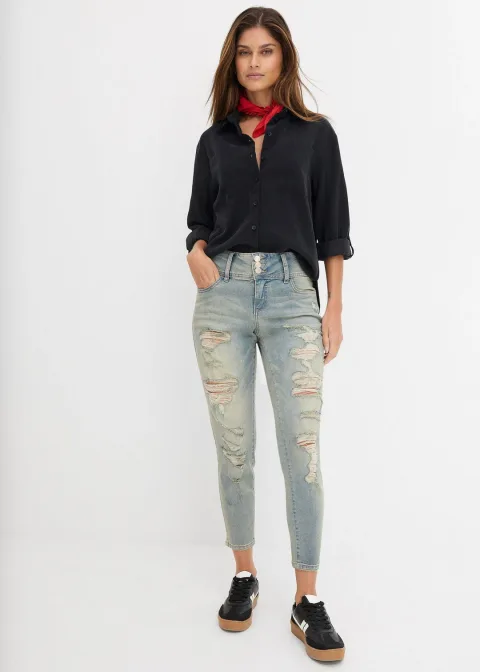 Jean skinny taille haute, extensible