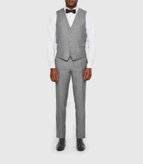 IZAC - Gilet de costume gris clair ''Jfougue''
