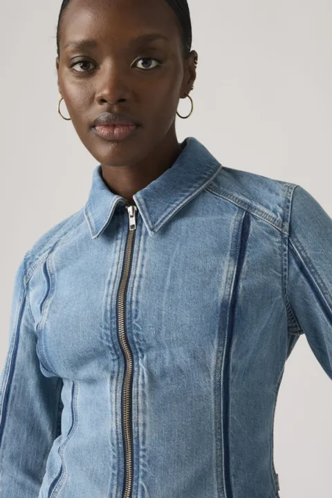 Levi's Veste Trucker Coutures Apparentes Shadow - Femme - Bleu / Shadow Work - XS