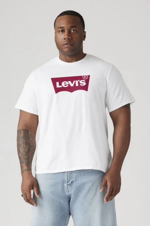 Levi's T Shirt Graphique (Grandes Tailles) - Homme - Bleu / Dress Blues - 5XL