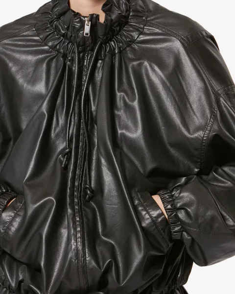 Veste Neela Façon Cuir - Femme - Noir - Taille 42 - Marant Étoile