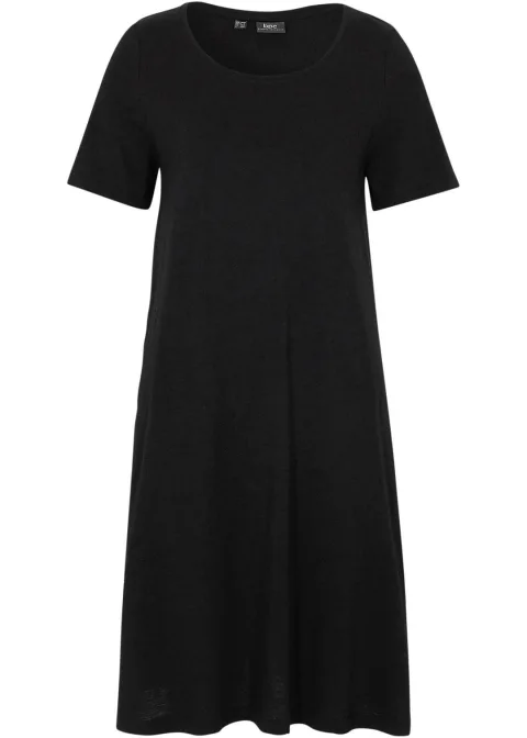 Robe fluide en coton flammé