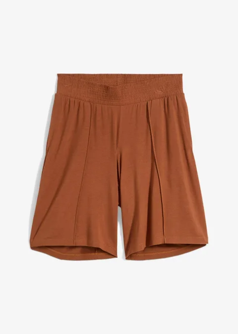 Bermuda en jersey à taille élastiquée