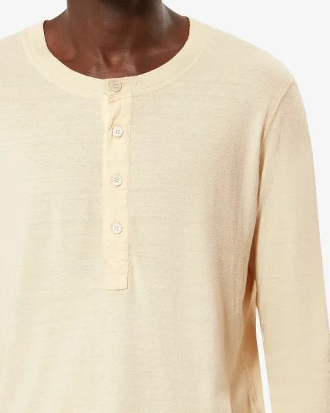 Tee Shirt Leigh - Homme - Écru - Taille XL