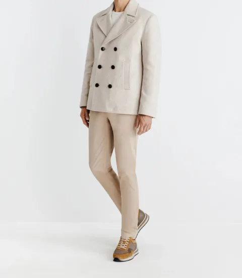 IZAC - Manteau croisé beige