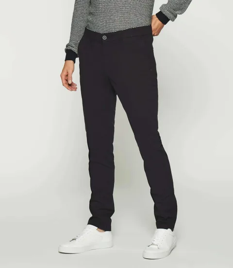 IZAC - Pantalon casual slim marine PACHELOR
