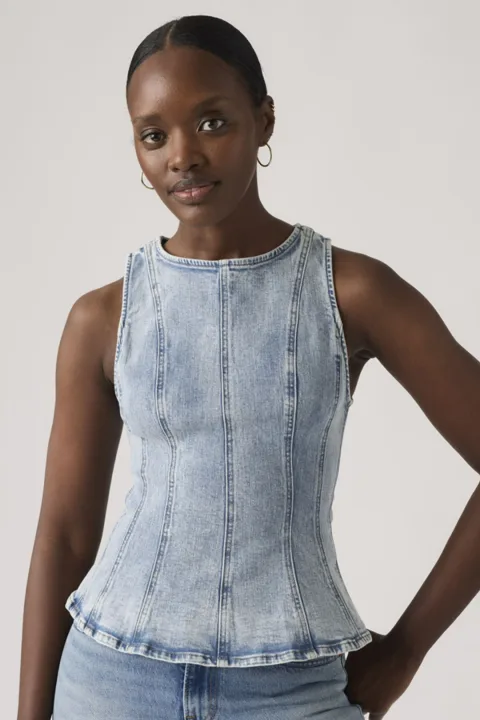Levi's Haut À Basque Leighton - Femme - Noir / Ny Nights - XS