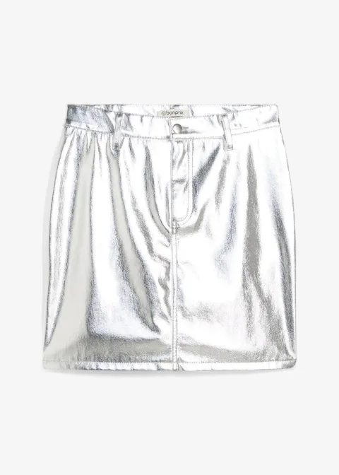Mini-jupe métallisée