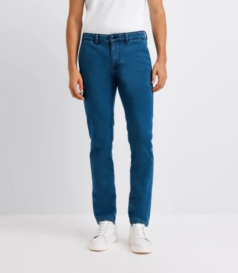 IZAC - Pantalon slack indigo