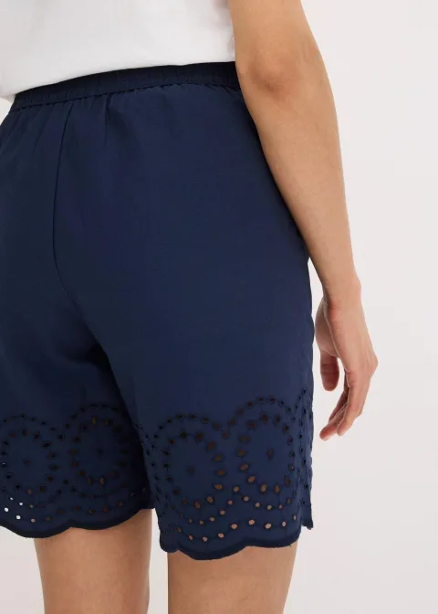 Short 100% coton avec taille élastiquée