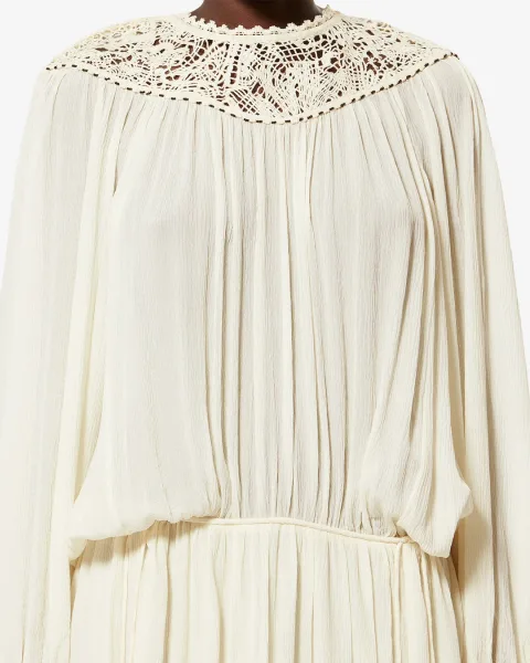 Robe Nydia - Femme - Écru - Taille40 - Isabel Marant - Collection Été Femme - Nouvelle Collection Capsule La Riviera
