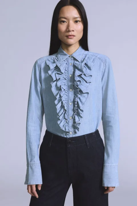 Levi's Chemise Tuxedo - Femme - Bleu / Blue Lagoon Chambray - XS