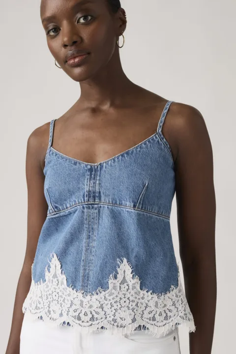 Levi's Débardeur Cami Denim 90 - Femme - Bleu / Slipped My - XS