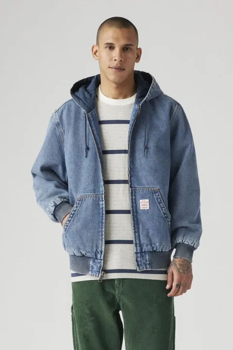 Levi's Sweat À Capuche Potrero Denim - Homme - Bleu / Get Involved T - XS