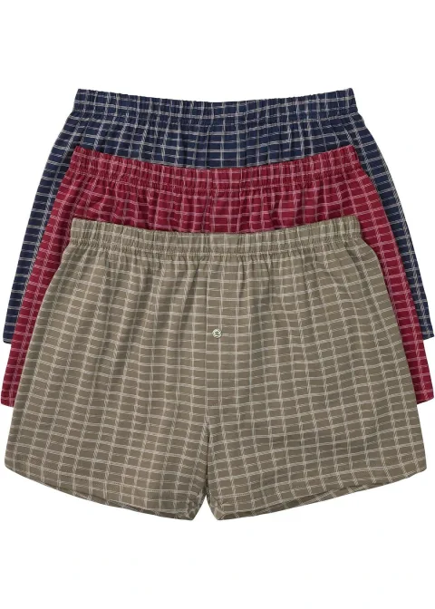 Lot de 3 caleçons en jersey coton