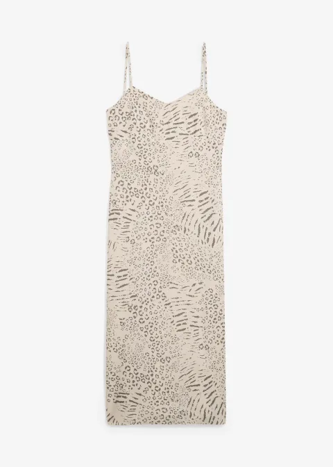 Robe à bretelles en viscose fluide