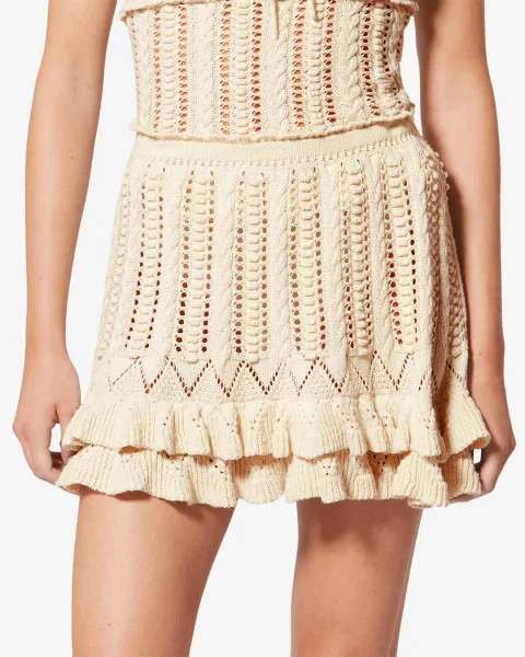 Jupe Nelle - Femme - Écru - Taille 42 - Marant Étoile