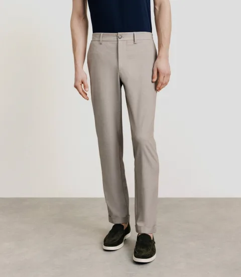IZAC - Pantalon élastiqué beige