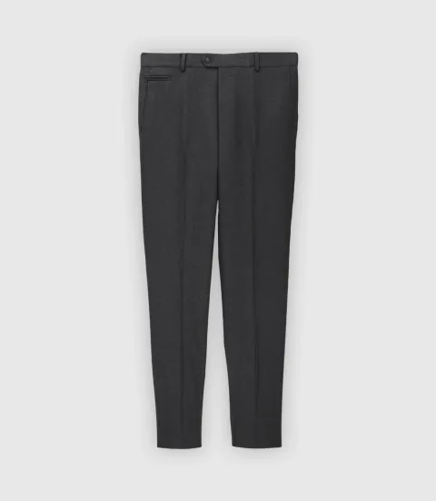 IZAC - Pantalon ville en flanelle gris