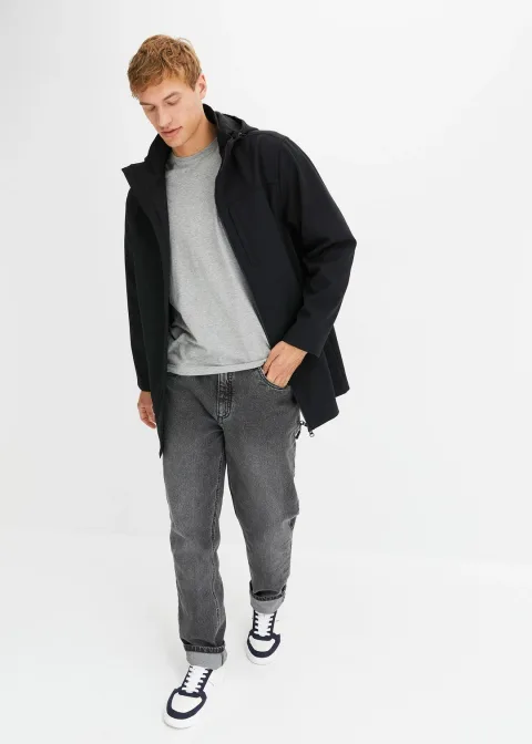 Parka softshell à capuche amovible