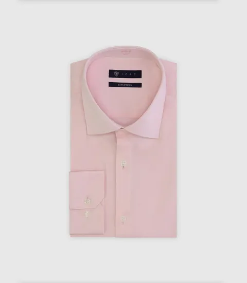 IZAC - Chemise ville ajustée rose