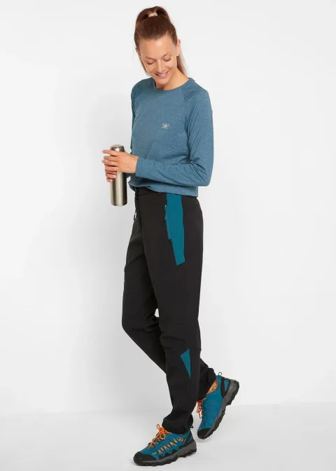 Pantalon softshell imperméable, coupe droite