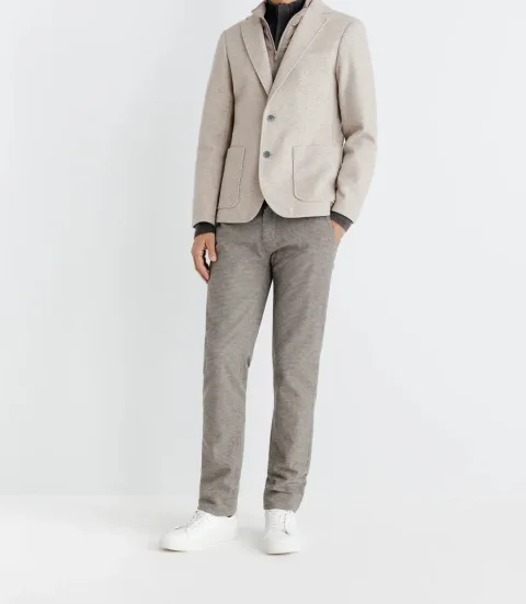 IZAC - Veste avec parementure amovible beige